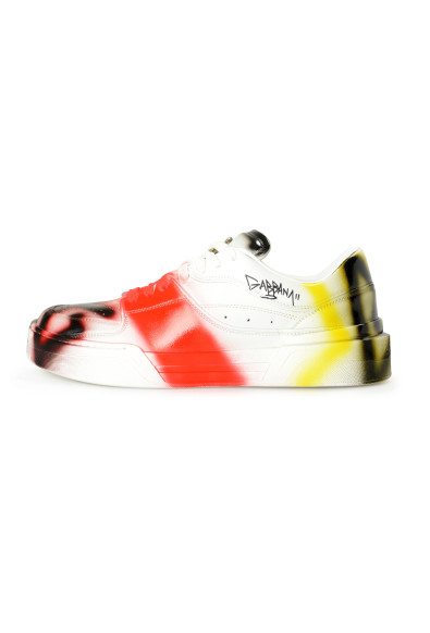 Dolce 
Gabbana Men's Painted Leather Athletic Sneakers Shoes: Picture 2