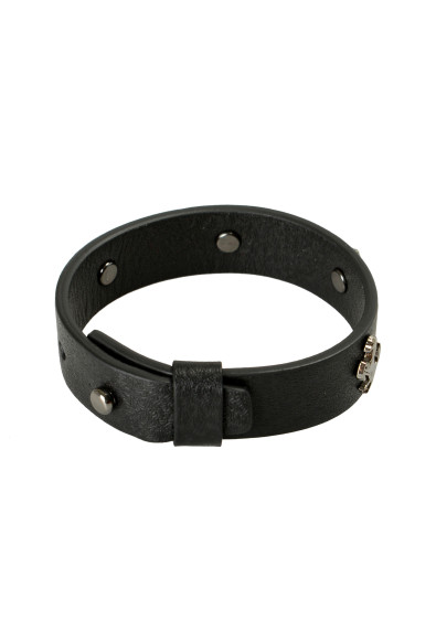 Scuderia Ferrari Black Single Coil 100% Leather Bracelet: Picture 2