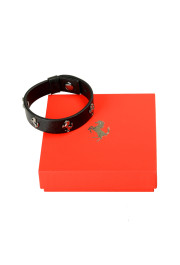 Scuderia Ferrari Black Single Coil 100% Leather Bracelet: Picture 3