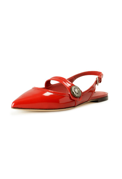 Dolce 
Gabbana Women's Patent Leather Slingback Sandals Shoes 
