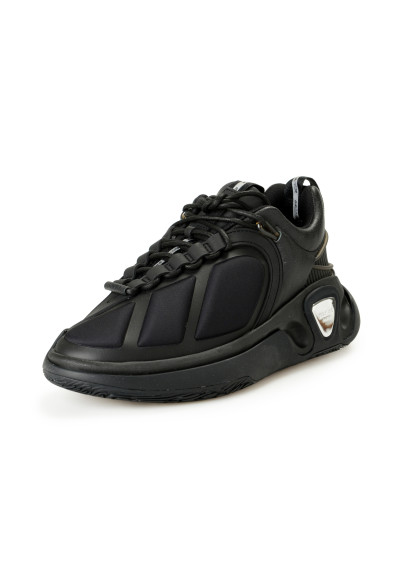 Balmain Men's "B Runner" Canvas 
Leather Athletic Sneakers Shoes