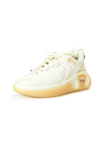 Balmain Women's "B Runner" Canvas 
Leather Athletic Sneakers Shoes 