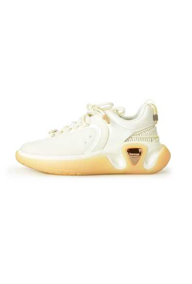 Balmain Women's "B Runner" Canvas 
Leather Athletic Sneakers Shoes : Picture 2
