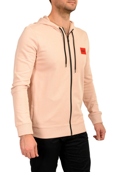 Hugo Boss Men's "Daple212" Pink Logo Full Zip Track Jacket Sweater : Picture 2