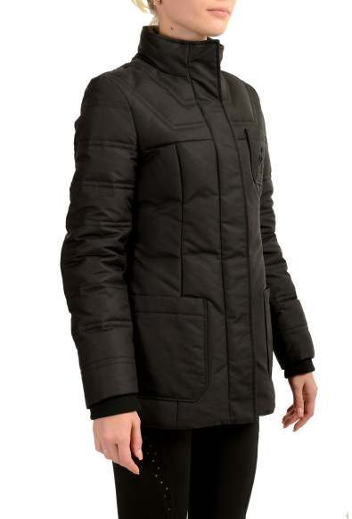 Scuderia Ferrari Women's Black Full Zip Down Parka Jacket: Picture 2