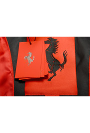 Scuderia Ferrari Women's Navy Blue Quilted Leather Poncho Jacket: Picture 6