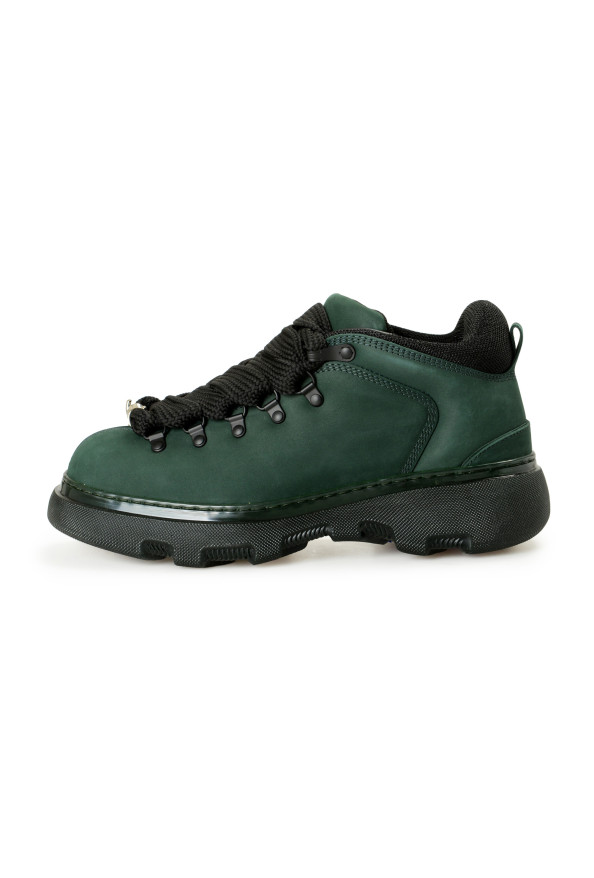 Burberry Men's "Trek Boot" Vine Green Leather Hiking Boots Shoes : Picture 2