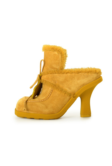 Burberry Women's "Highland Mule" Fur 
Leather Mules Booties Shoes : Picture 2