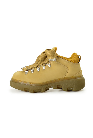 Burberry Women's "Trek Boot" Taupe Leather Hiking Boots Shoes: Picture 2