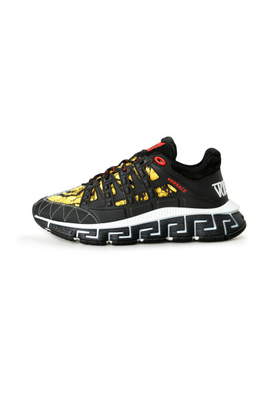 Versace Men's Multi-Color Logo Leather Sneakers Shoes : Picture 2