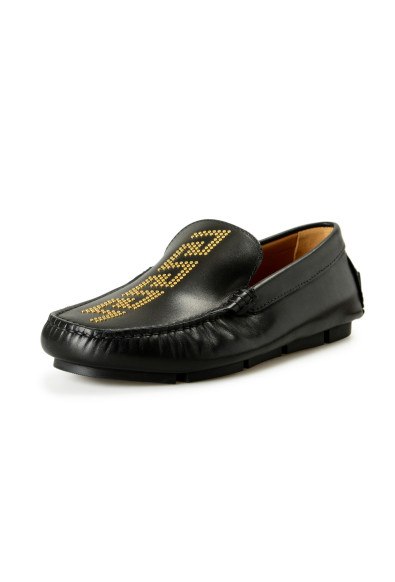 Versace Men's "Greca" 100% Leather Driver Moccasins Loafers Shoes 
