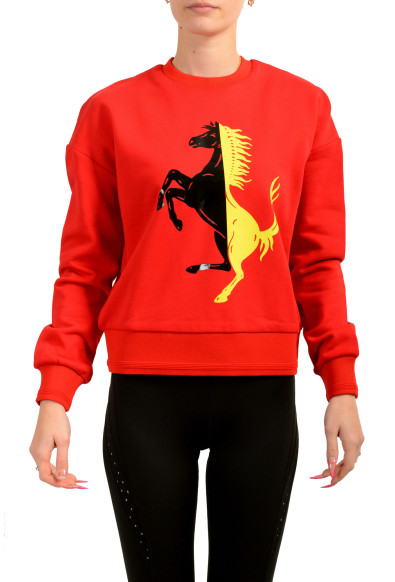 Scuderia Ferrari Women's "Bi-Color Big Pr Horse" Sweatshirt Sweater