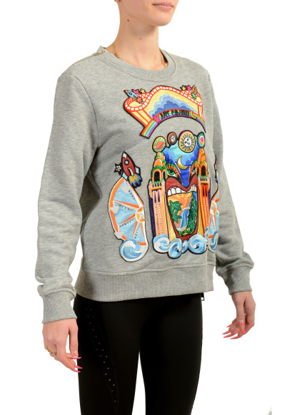 Just Cavalli Women's Multi-Color Embroidered Sweatshirt Sweater : Picture 2