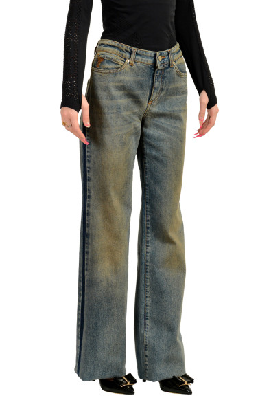 Versace Collection Women's Medium Blue 5 Pocket Straight Leg Jeans: Picture 2