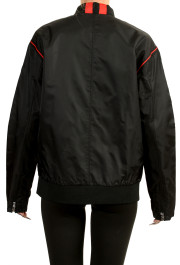 Scuderia Ferrari Women's Black Satin Windbreaker Bomber Jacket: Picture 3