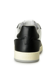 Versace Women's Black 
White Leather Medusa Logo Sneakers Shoes: Picture 3