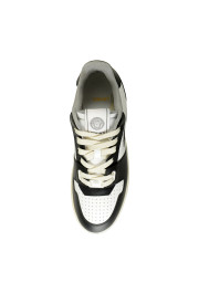 Versace Women's Black 
White Leather Medusa Logo Sneakers Shoes: Picture 7
