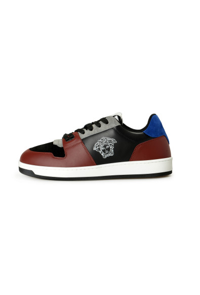 Versace Men's Medusa Logo Multicolor Leather Athletic Sneakers Shoes: Picture 2