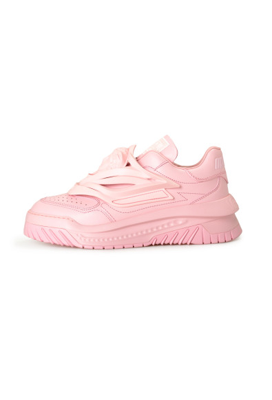 Versace Women's "Odissea" Rose Pink 100% Leather Sneakers Shoes: Picture 2