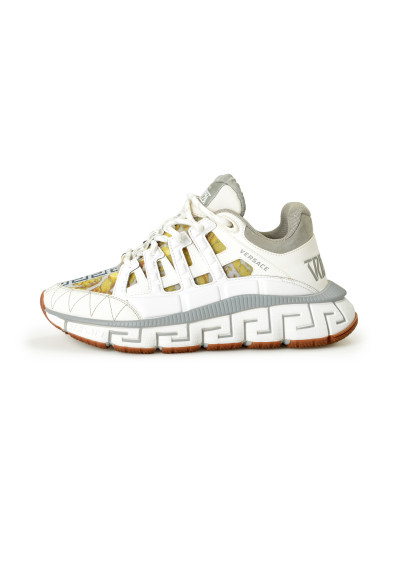 Versace Women's "Odissea" Gold Barocco Leather Sneakers Shoes: Picture 2