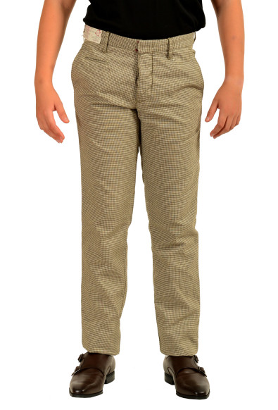Incotex Slowear Men's Slim Fit Plaid Linen Casual Pants