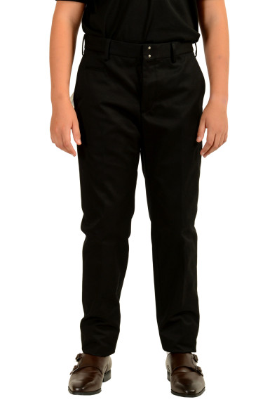Incotex Slowear Men's Black Tapered Fit "Pattern 16" Casual Pants