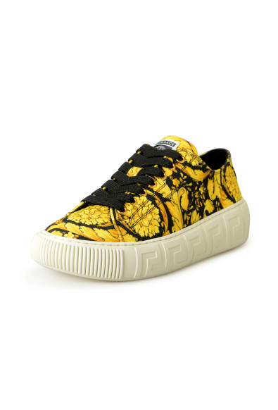 Versace Women's St Barocco Print Canvas Sneakers Shoes