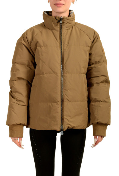 Burberry Women's "Iver" Down Checkered Reversible Puffer Parka Jacket US M IT 42