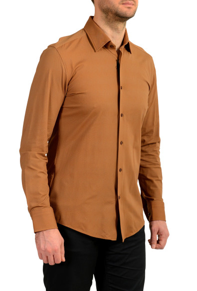 Hugo Boss Men's "P-HANK-kent-C1-222" Slim Fit Beige Shirt: Picture 2