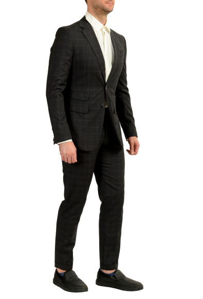 Dsquared2 "Roma" Men's Gray Plaid 100% Wool Two Button Suit: Picture 2