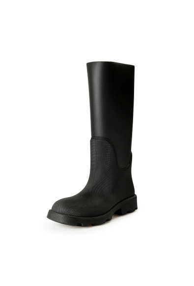 Burberry Men's "Marsh High" Black Rubber Rain Boots Shoes