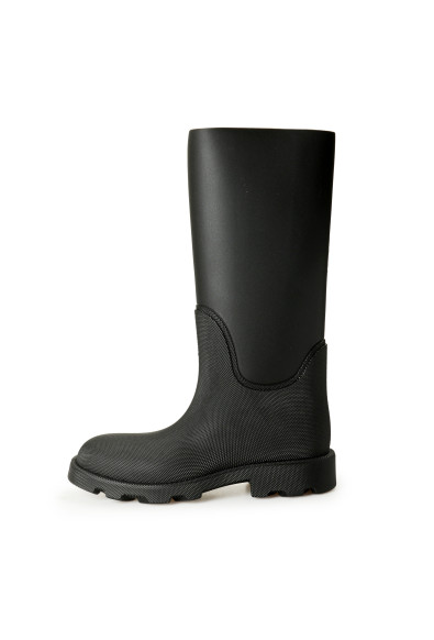 Burberry Men's "Marsh High" Black Rubber Rain Boots Shoes: Picture 2
