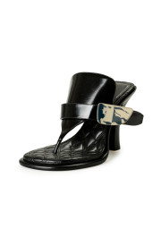 Burberry Women's "BAY" 100% Leather Heeled Mules Sandals Shoes