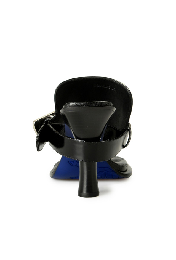 Burberry Women's "BAY" 100% Leather Heeled Mules Sandals Shoes: Picture 3