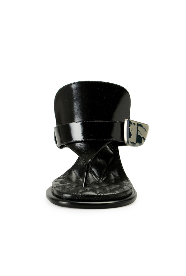 Burberry Women's "BAY" 100% Leather Heeled Mules Sandals Shoes: Picture 5