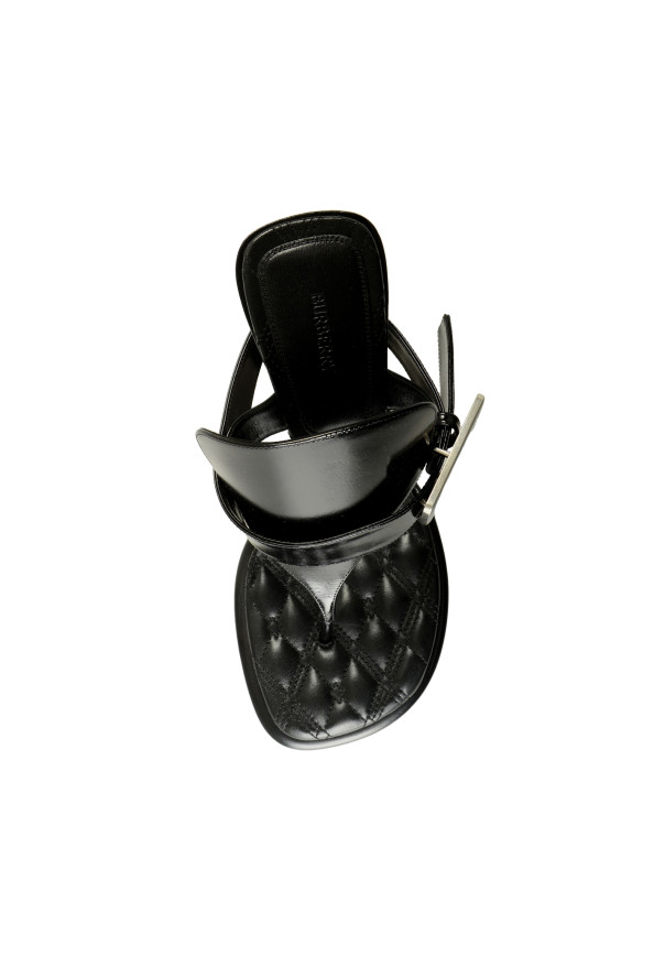 Burberry Women's "BAY" 100% Leather Heeled Mules Sandals Shoes: Picture 7