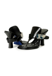 Burberry Women's "BAY" 100% Leather Heeled Mules Sandals Shoes: Picture 8