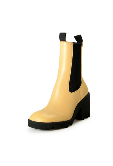 Burberry Women's "Stride Chelsea" Leather Heeled Booties Shoes