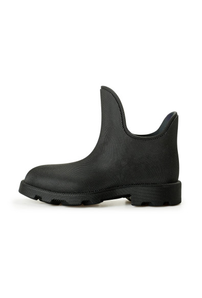 Burberry Men's "Marsh Low" Black Rubber Rain Boots Shoes: Picture 2