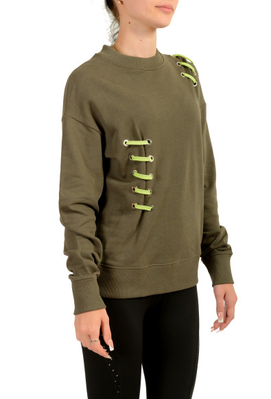Versace Versus Women's Olive Green Crewneck Sweatshirt: Picture 2