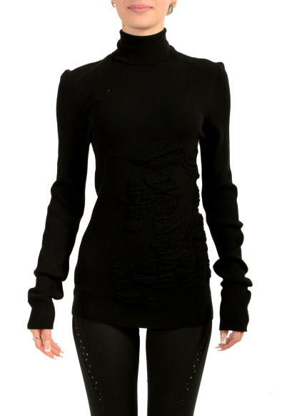 Burberry Women's Black Turtleneck Cashmere Pullover Sweater