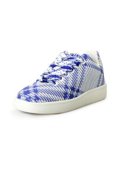 Burberry Men's "Box Knit" Canvas IP Check Low Top Sneakers Shoes
