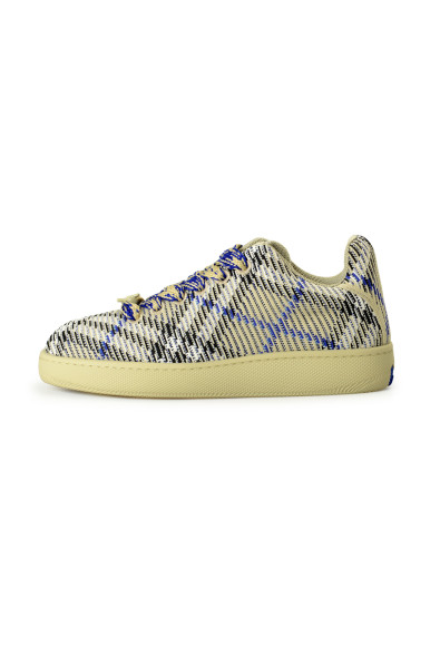 Burberry Men's "Box Knit" Canvas IP Check Low Top Sneakers Shoes: Picture 2