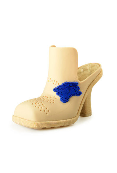 Burberry Women's "Rubber Highland" Heeled Mules Sandals Shoes