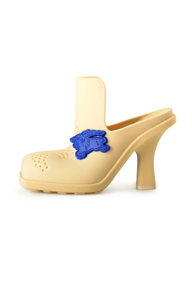 Burberry Women's "Rubber Highland" Heeled Mules Sandals Shoes: Picture 2