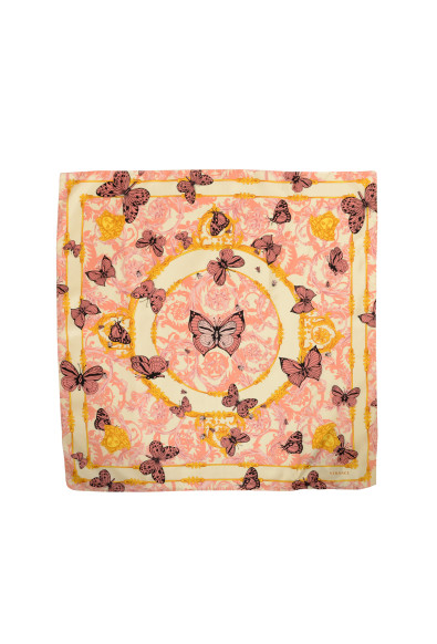 Versace Multi-Color Heritage Print 100% Silk Shawl Scarf