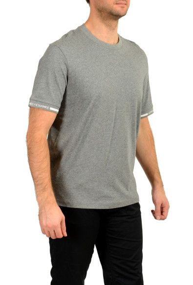 Armani Exchange Men's Grey Melange Logo Tape Print Crewneck T-Shirt: Picture 2
