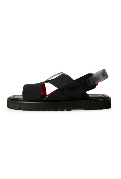 Scuderia Ferrari Men's Black Leather Sandals Shoes : Picture 2