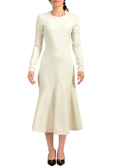 Scuderia Ferrari Women's "Interlock" Ivory Long Sleeve Dress