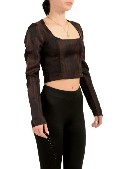 Scuderia Ferrari Women's Printed 100% Silk Long Sleeve Blouse Shirt: Picture 2